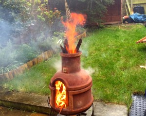 Shed burning; out with the old and in with the new