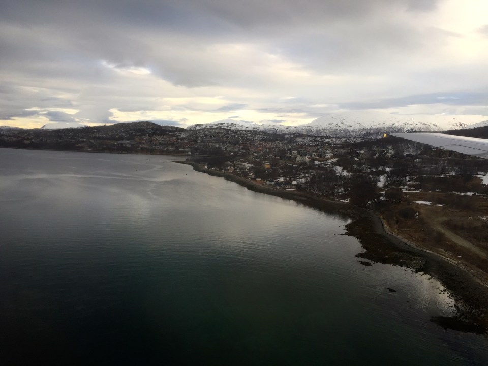 Flying into Tromso