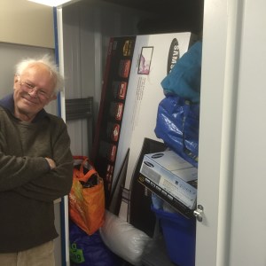 Everything finally in with Dad's help, will the door shut?!