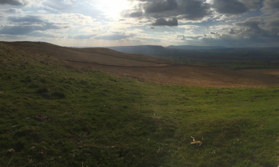 Long descent down to Clitheroe