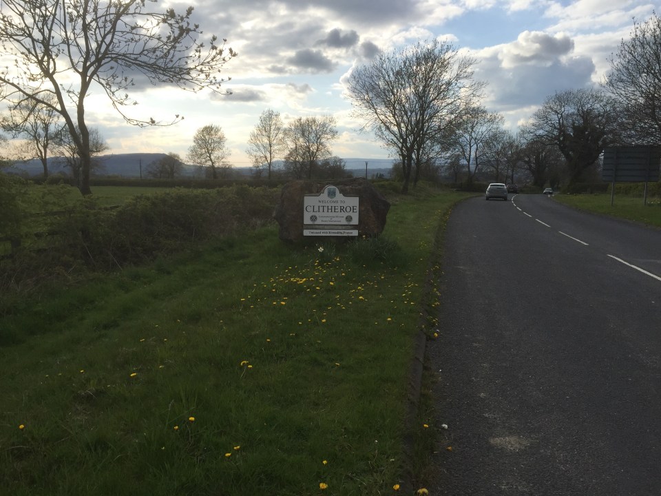 Arrival in Clitheroe