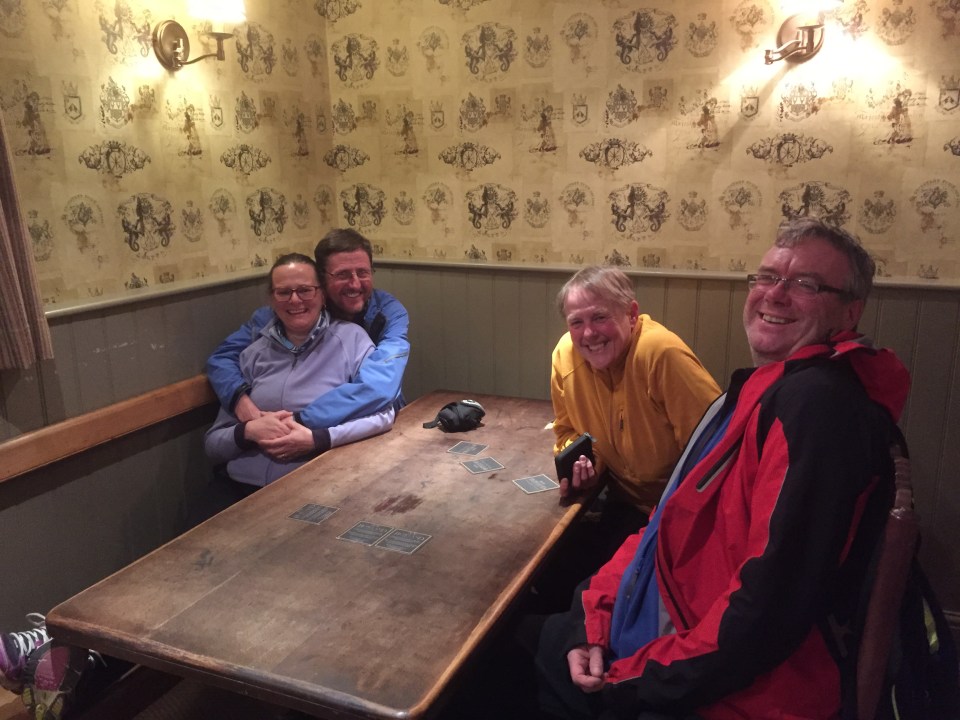 Post Cycle Tour Meal at the Lower Buck Inn