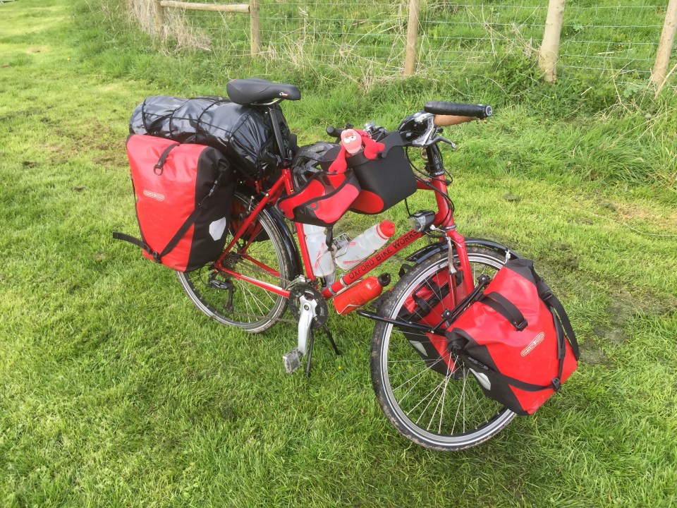 Bike packed and ready to roll to Manchester