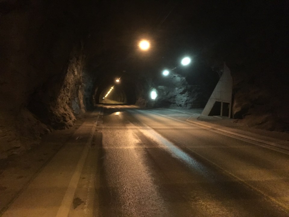Nordkapp tunnel - down into the depths