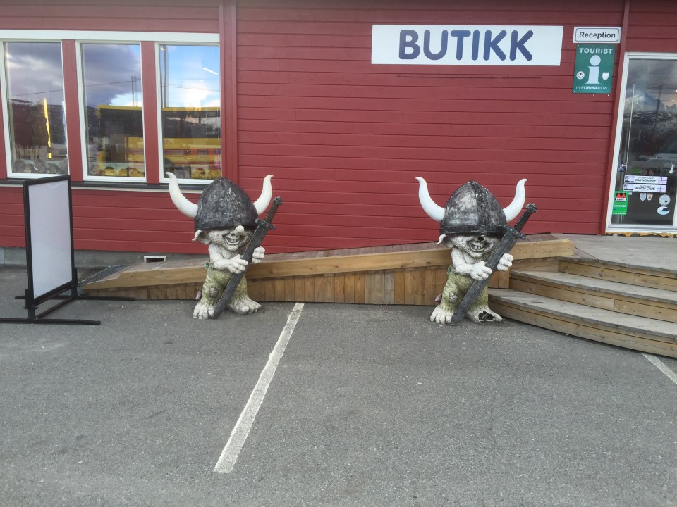 Olderfjord campsite troll guards