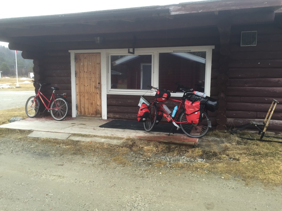 Packing up in a porch