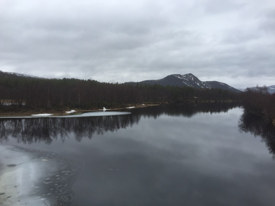 Crossing the river Lakselv