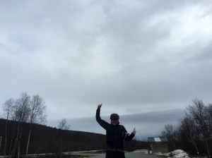 Thumbs up and off I pedal