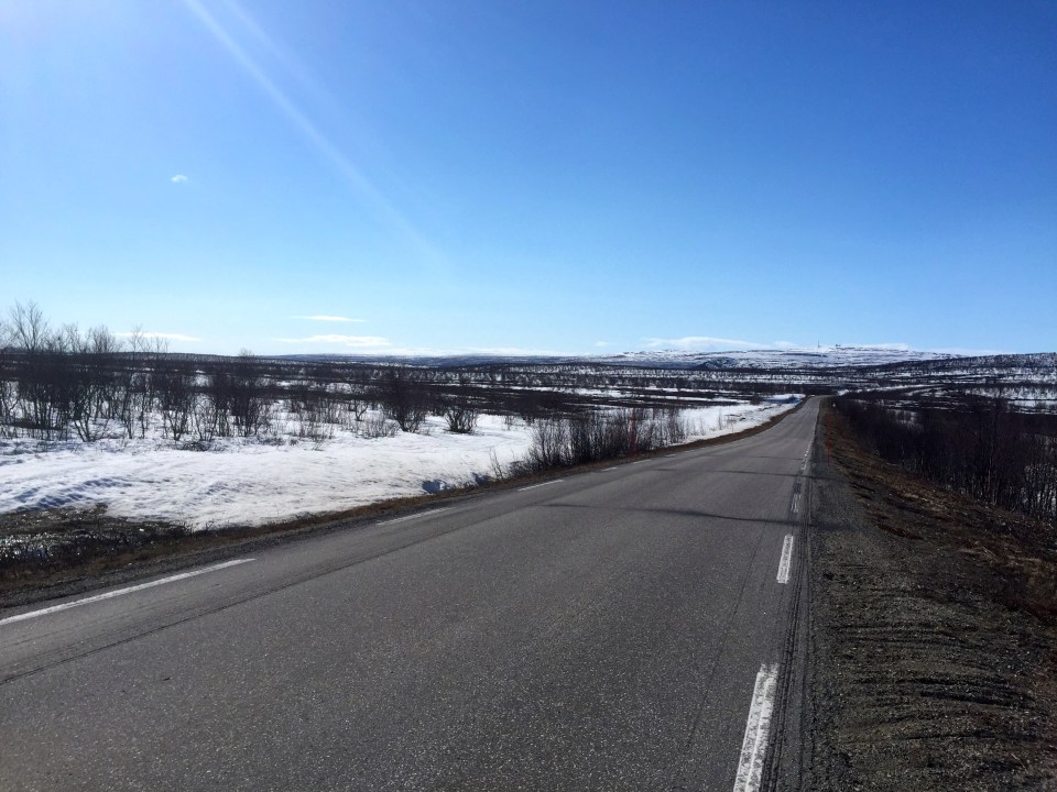 The road is long, with quite a few winding turns