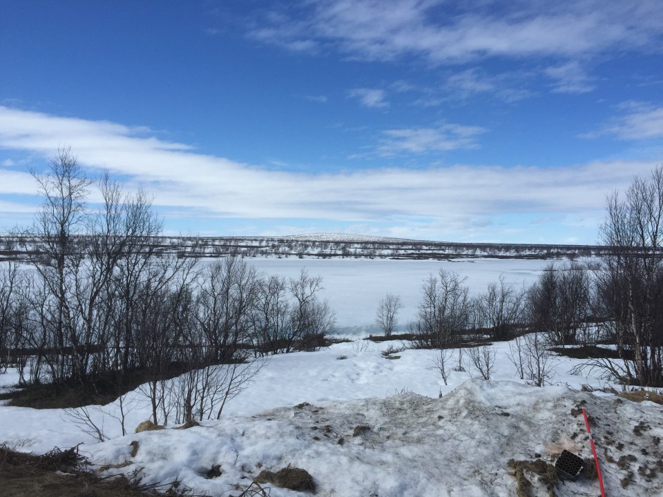 More frozen water, thawing slowly
