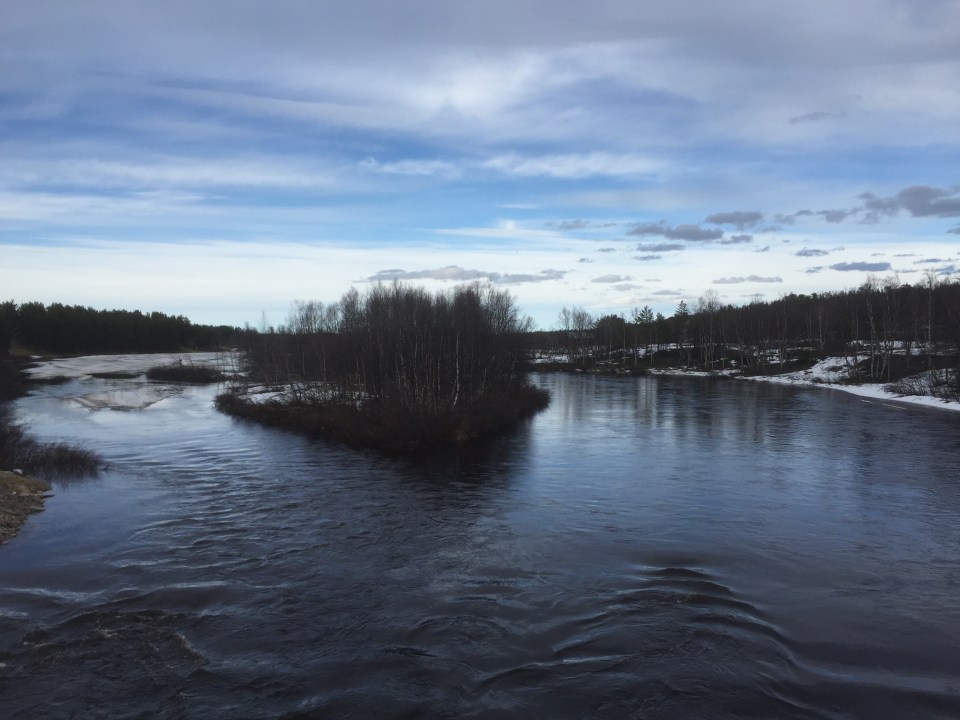 Island in the river, Finland