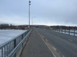 Bridge from Finland to Sweden pretty deserted