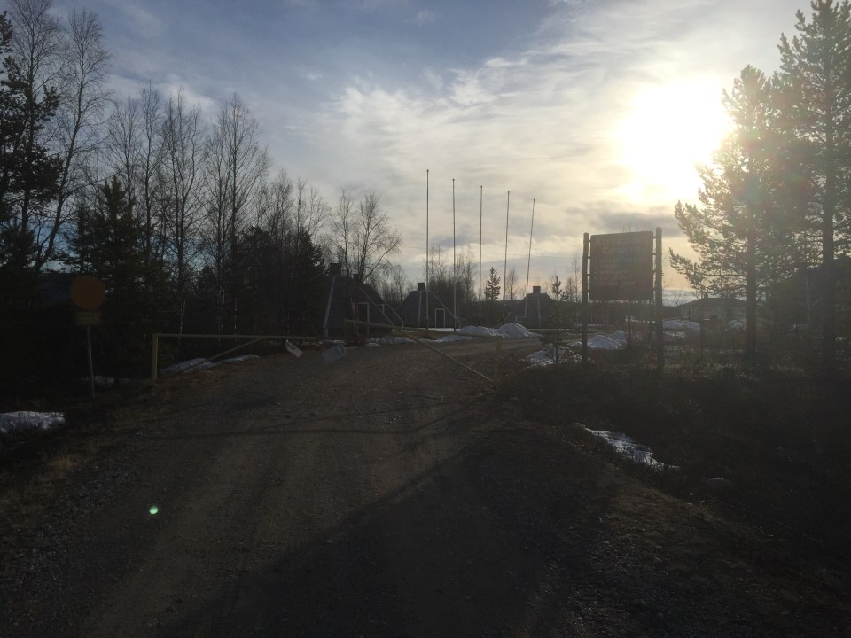 Leaving Karesuando Camping