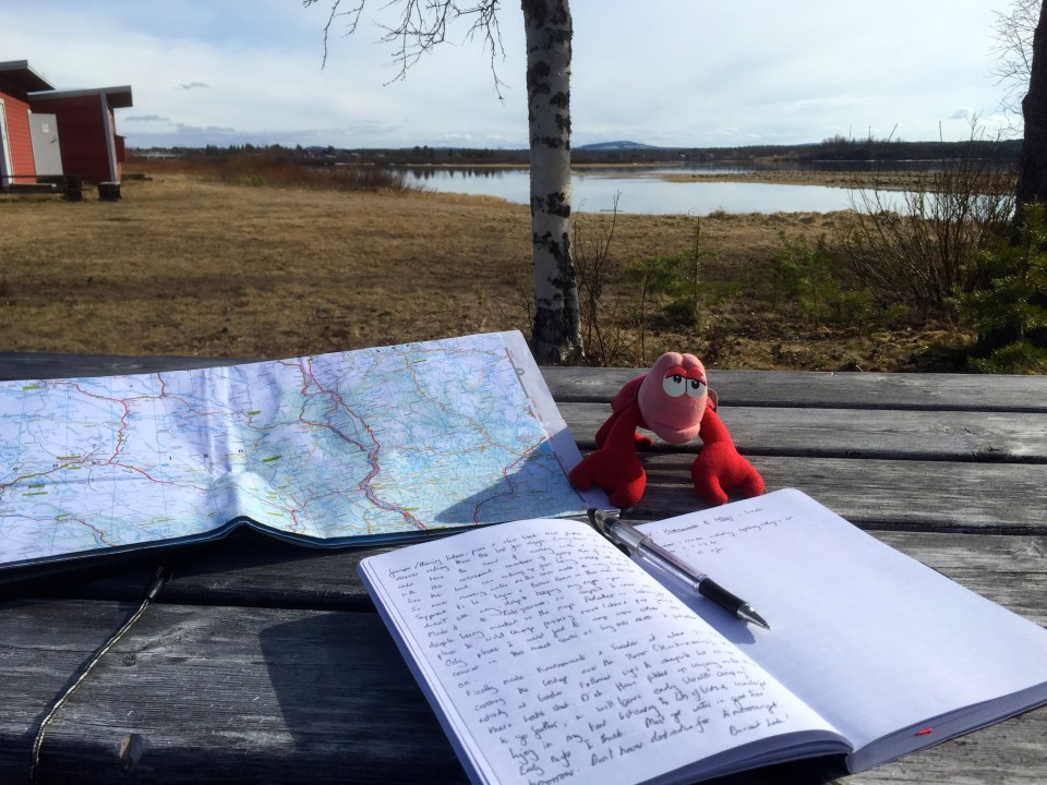 Umea centre in the rain
