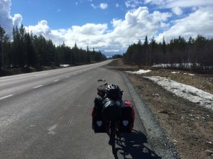 Pedalling South - the sun comes out