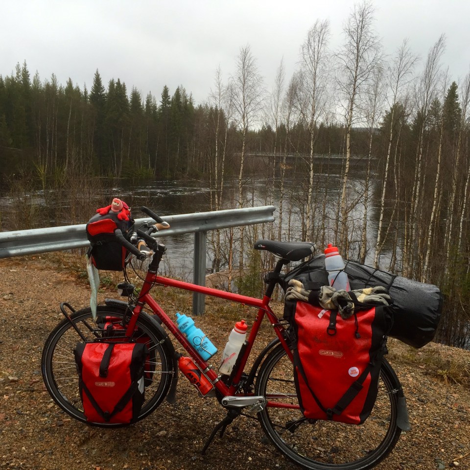 Break time next to a river