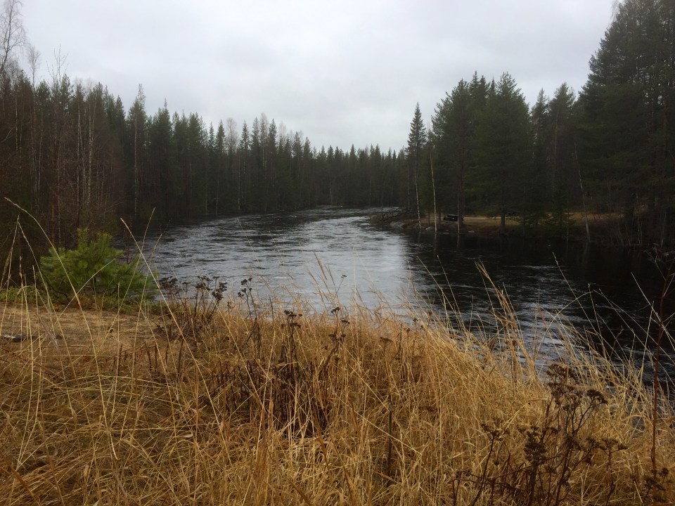 Nice spot by the river, aside from the weather