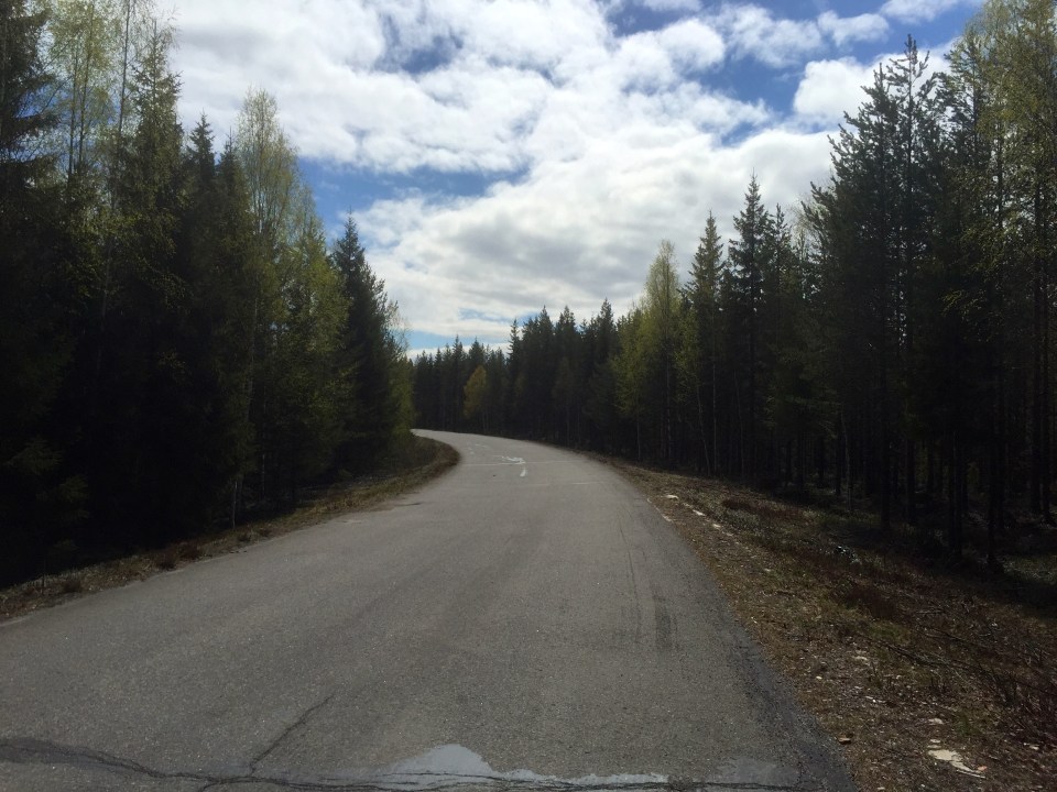 Break from the E04 near Skelleftea