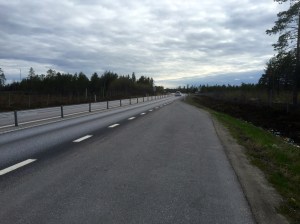 Final 40km on E04 to Umea