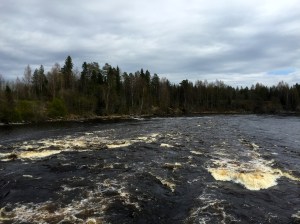 River crossing - turbulent waters