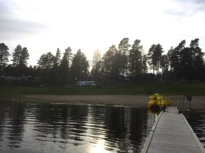 Campsite has pedalos, that would be a cool self propelled mode of transportation for an adventure