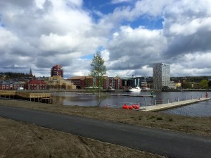 Ornskaldvic, looking at it from the South