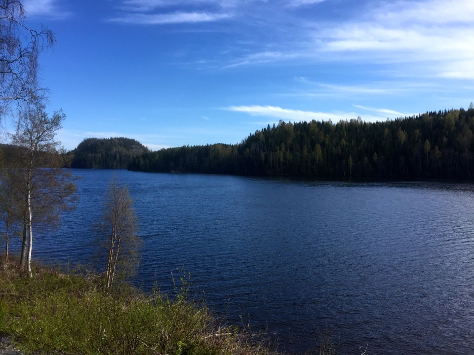 Beautiful views over sparkling blue water
