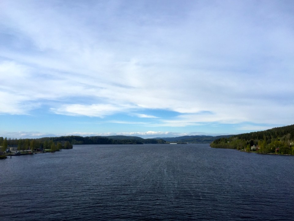Crossing the river Angerman