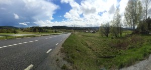 Sun comes out on the 86, pedalling to Sundsvall