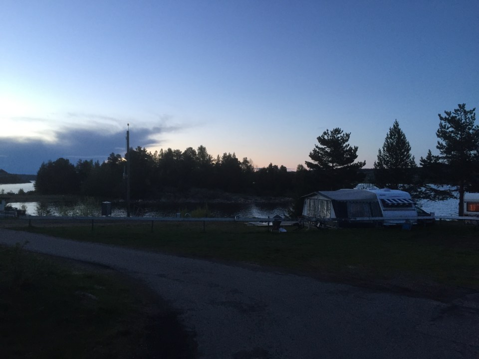 The campsite, pretty quiet