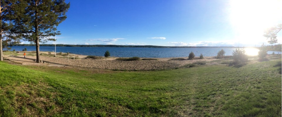 Malnbadens beach panorama