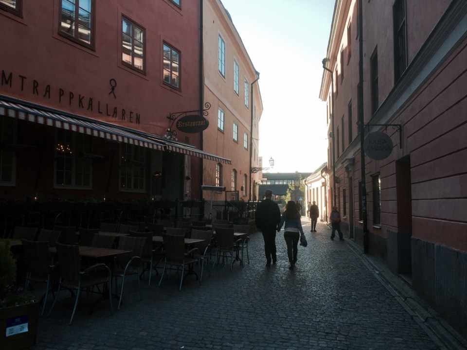 Narrow streets of the old town - Uppsala