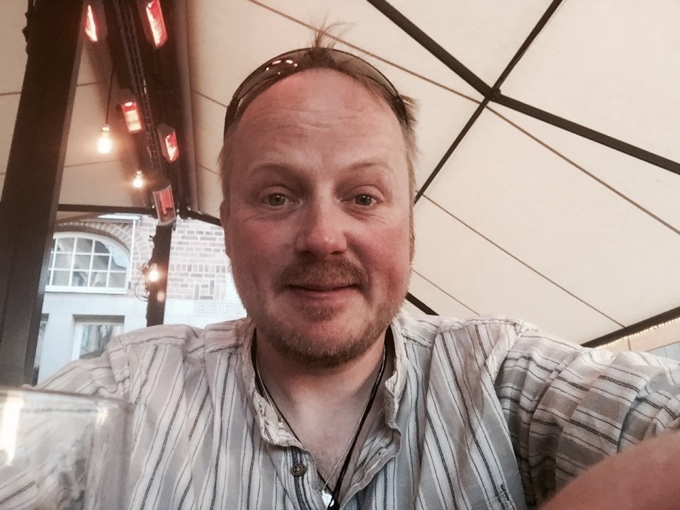 Feeling full and content - the pint helped