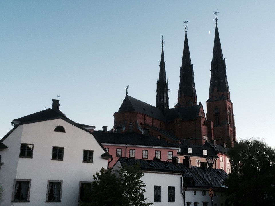 Another shot of the Cathedral, with the moon between the spires