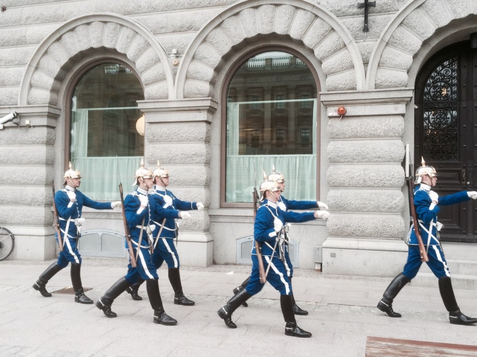 Swedish Guard on the march 2