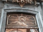 All seeing eye over door to chapel - very symbolic