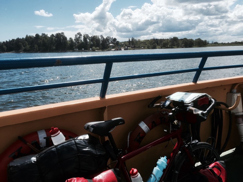 Bike onboard and away we go