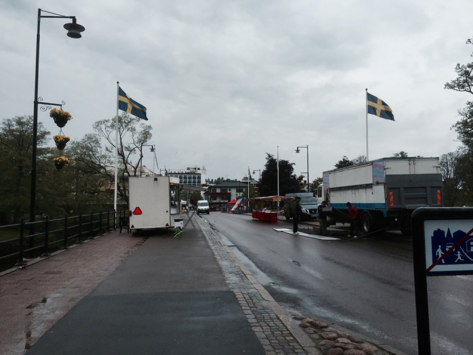 Varnamo - setting up for a carnival?