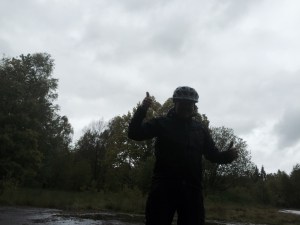 Double thumbs up despite the conditions