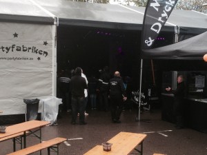 Disco tent - party is still going on by the sounds of it