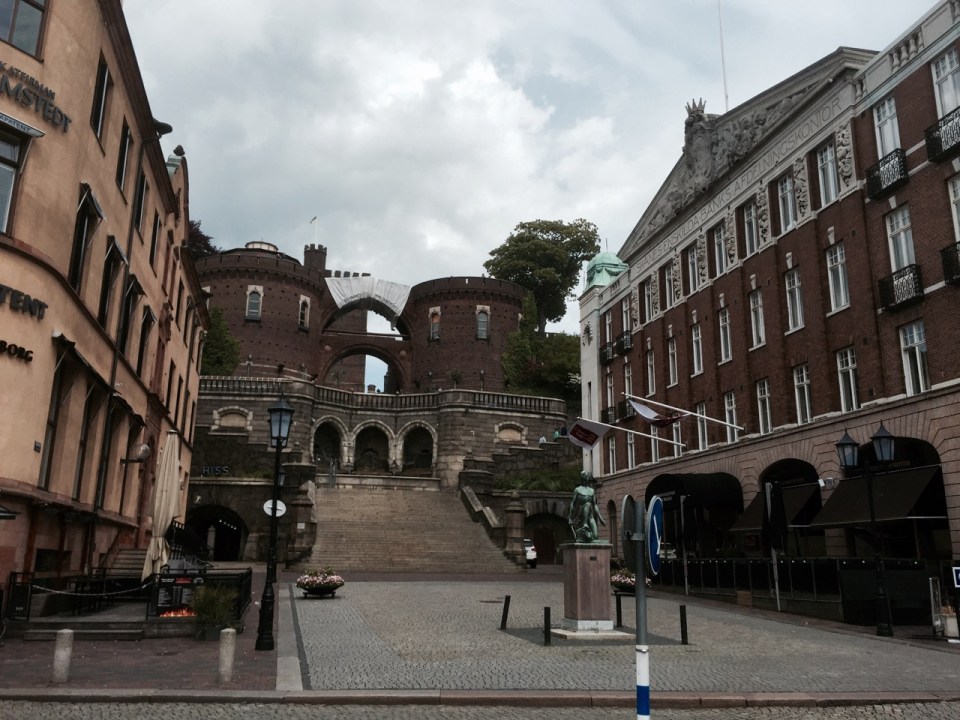 Helsingborg - looking back up to Karnan Keep