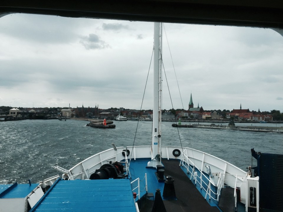 Approaching Helsingor harbour