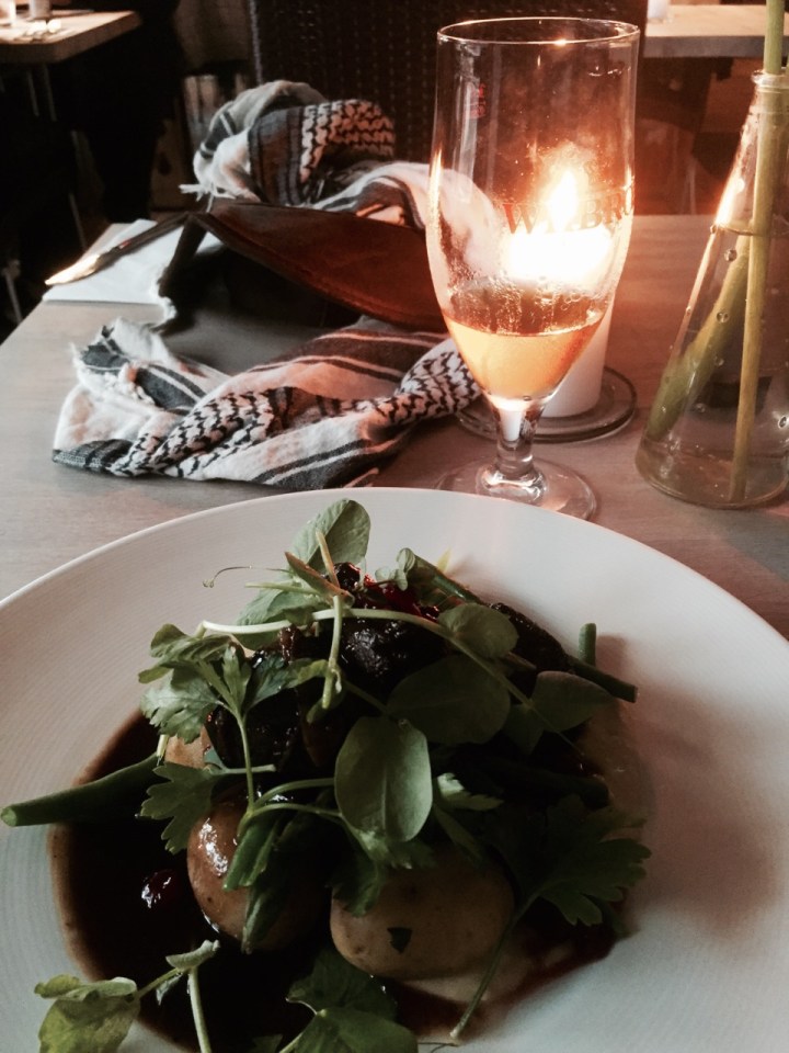 Dinner is served at Restaurant Lagunen