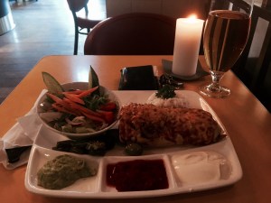 Dinner at Cafe Vivaldi - Burrito boost