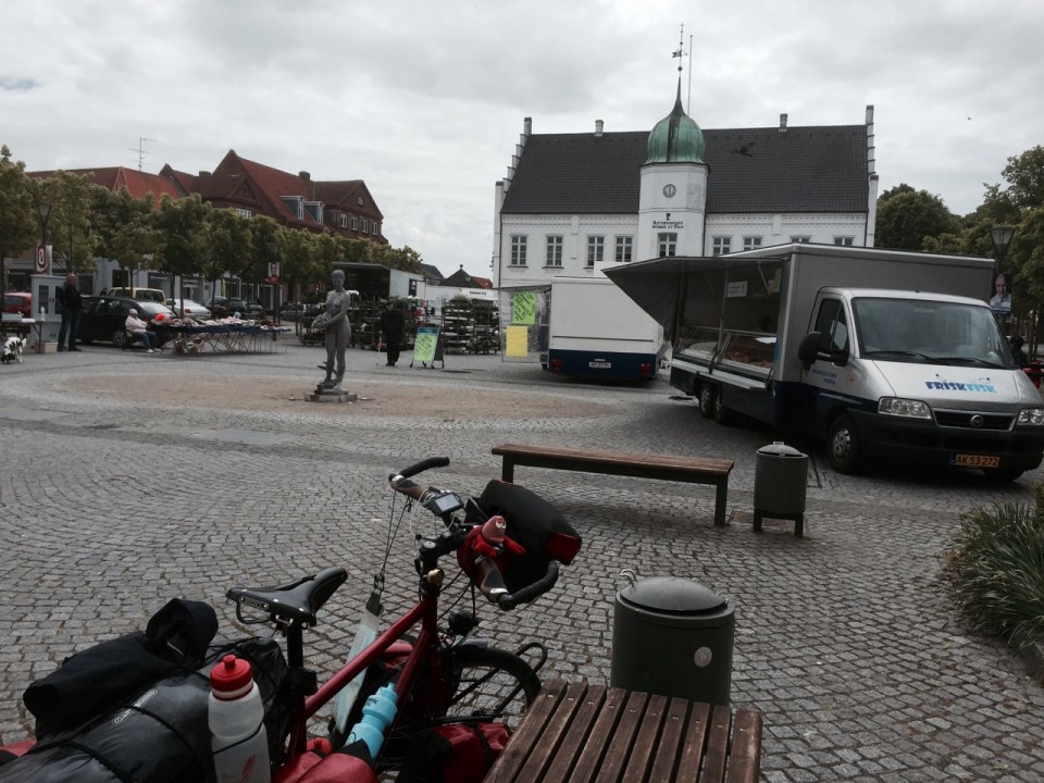 Break in Maribo - market on