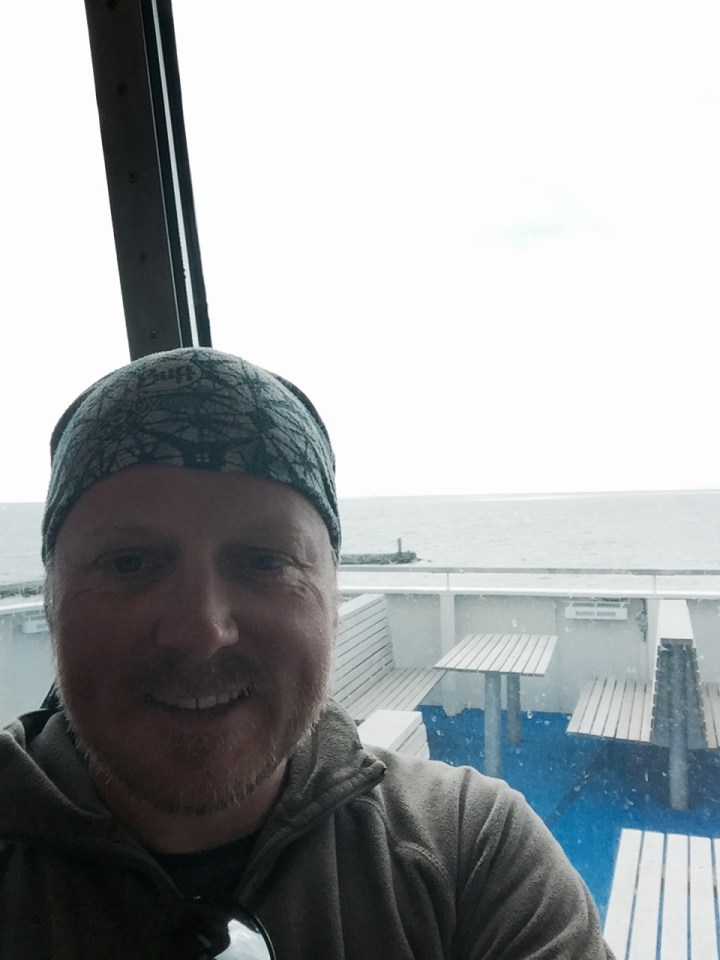 Happy to be on board and out of the wind