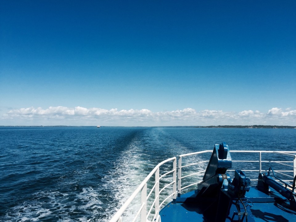 Ferry - looking back to Bojden