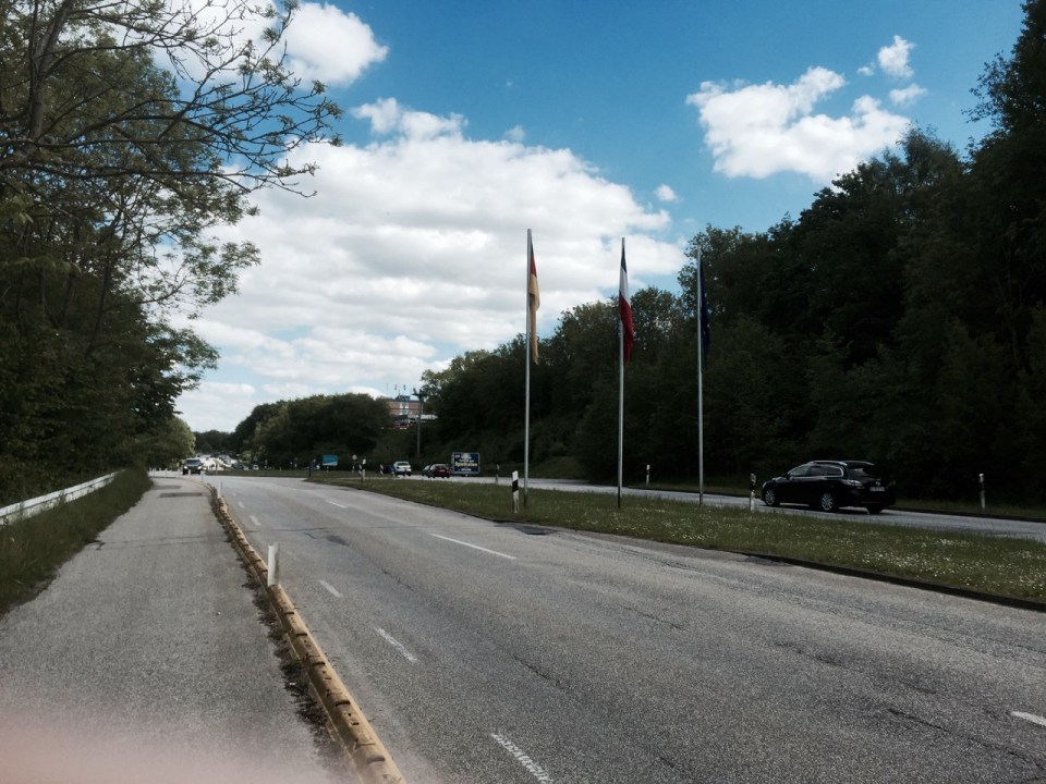 Crossing the border into Germany