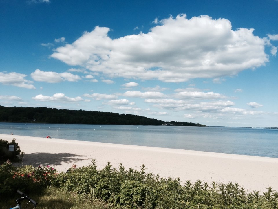 Beach just across the border in Germany