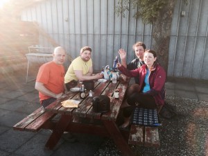 Campsite in Jarplund - fun evening with new friends